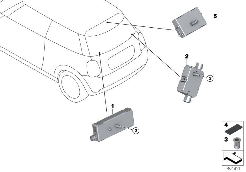 Components, antenna amplifier