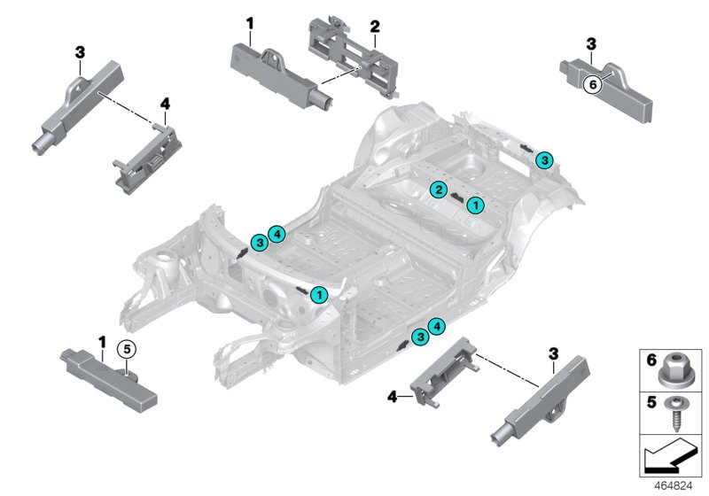 Single parts, aerial, comfort access