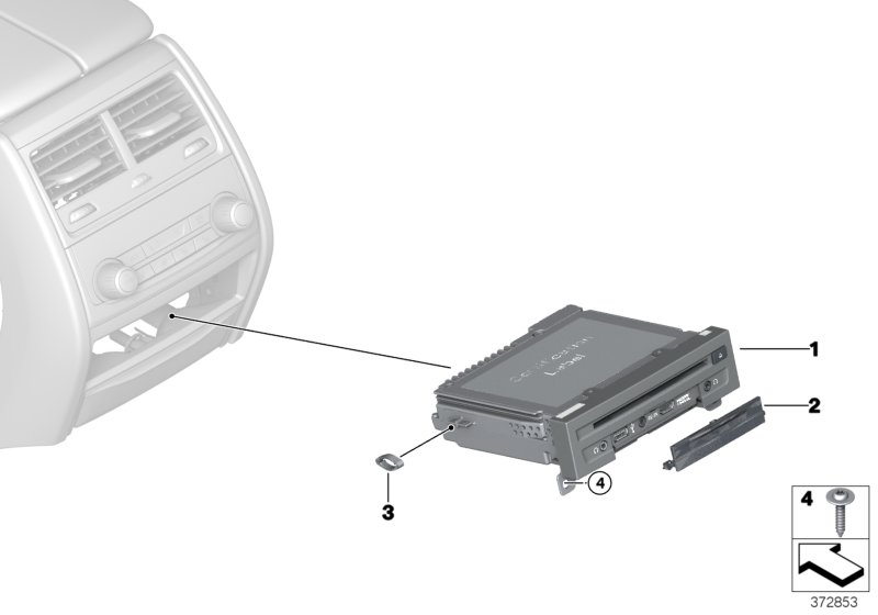 Rear seat entertainment DVD player