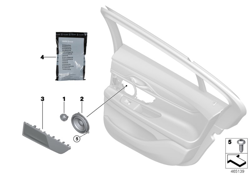 High End sound system, door, rear