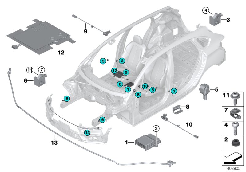 Electric parts, airbag
