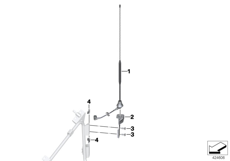 Radio aerial 380 MHz