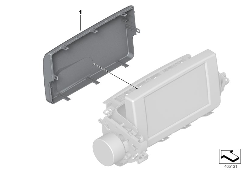 Central information display trim