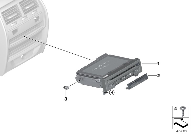 Rear seat entertainment DVD player