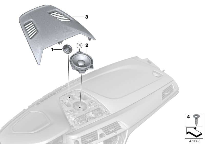Loudspeaker, instrument panel