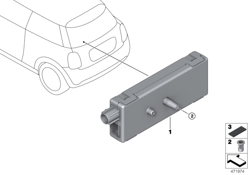 Components, antenna amplifier