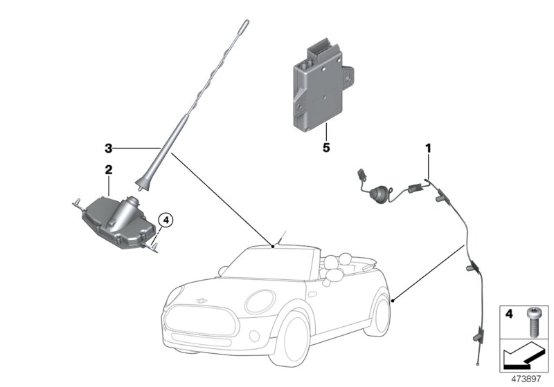 Single parts, antenna