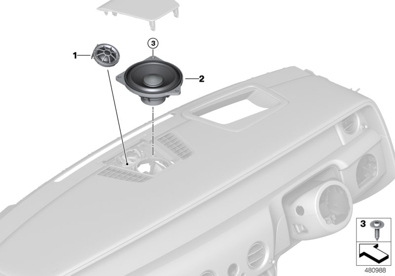 Loudspeaker, instrument panel