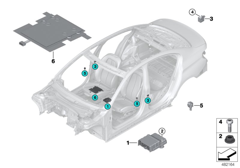Electric parts, airbag