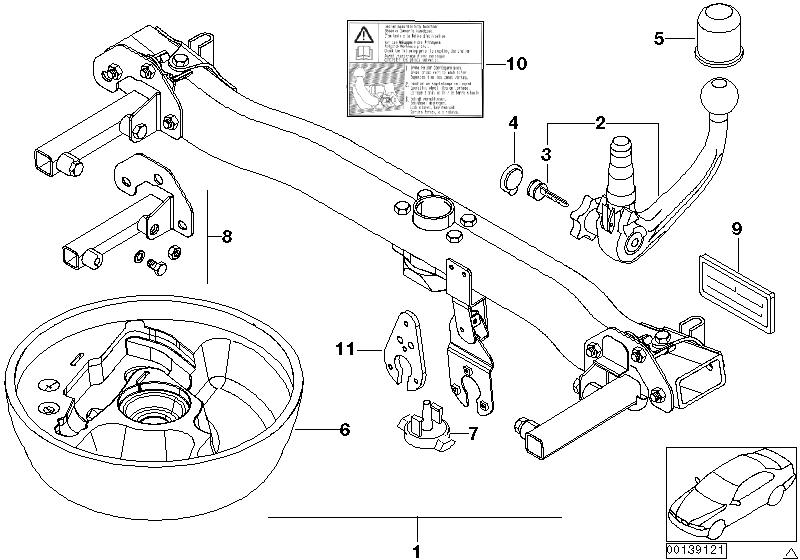 Towing hitch, detachable