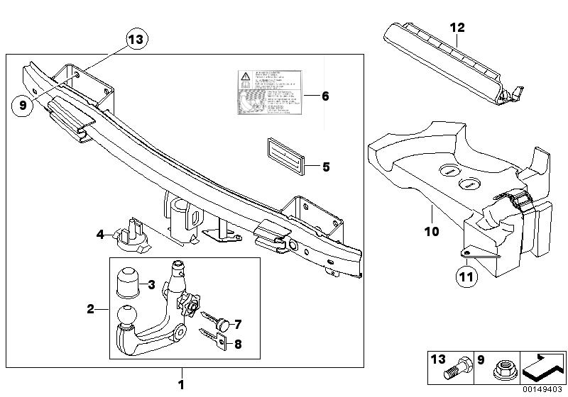 Towing hitch, detachable