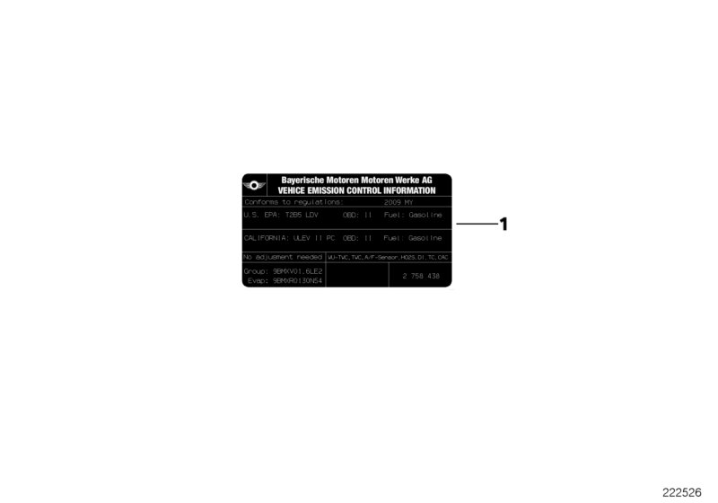 Label "Exhaust emission"