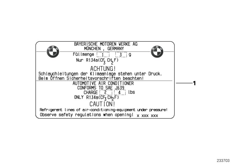 Label, coolant