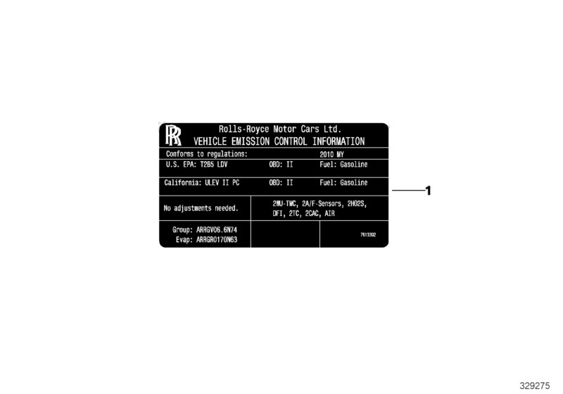 Label "Exhaust emission"