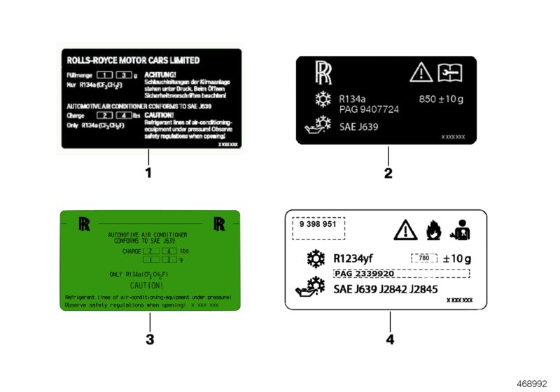 Label, coolant
