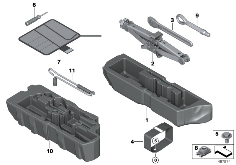 Tool kit/Lifting jack