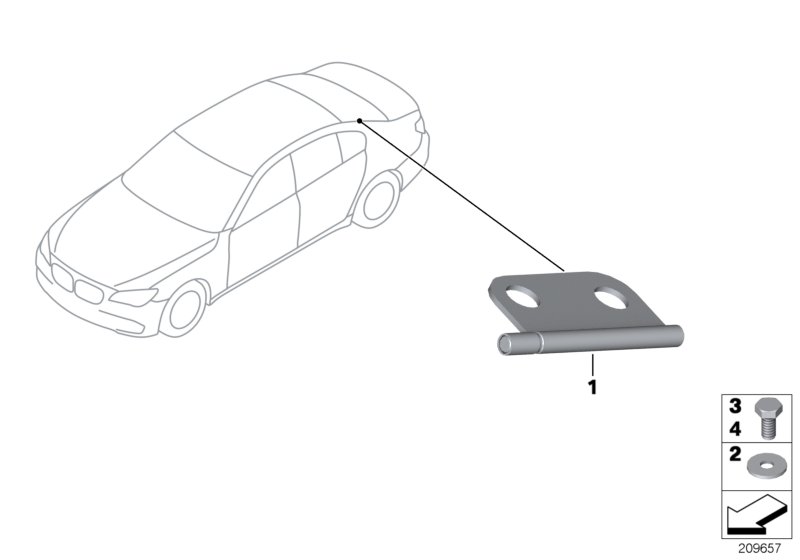 Rear-window pin