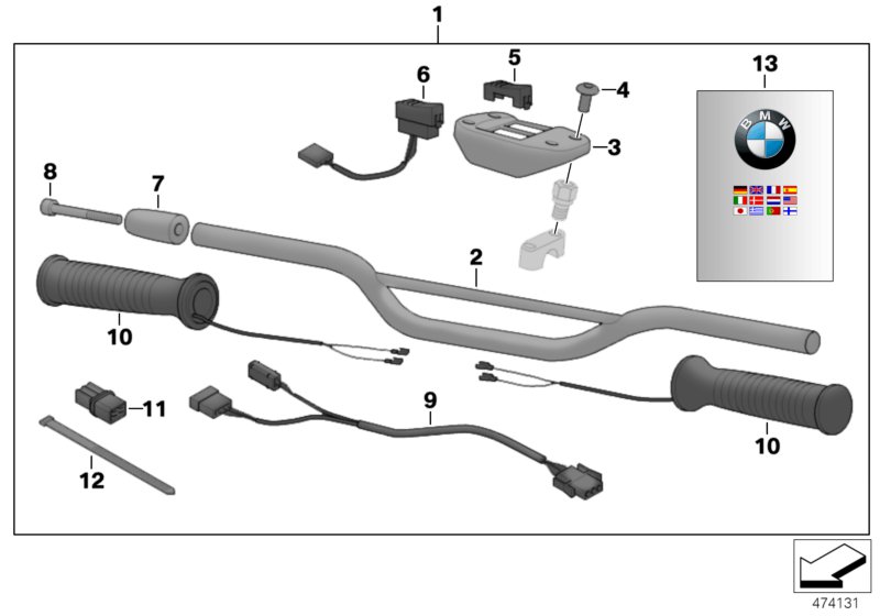 Heated handlebar grips
