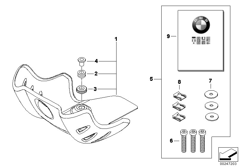 Engine guard, aluminium