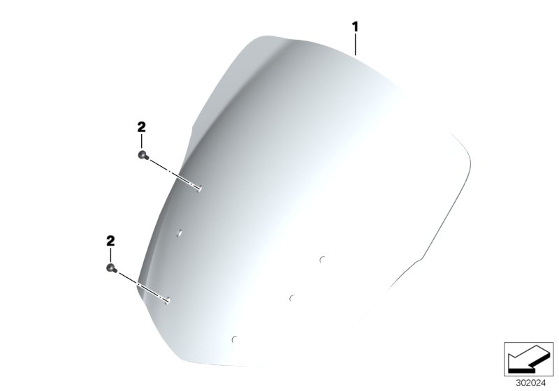 Windshield, low