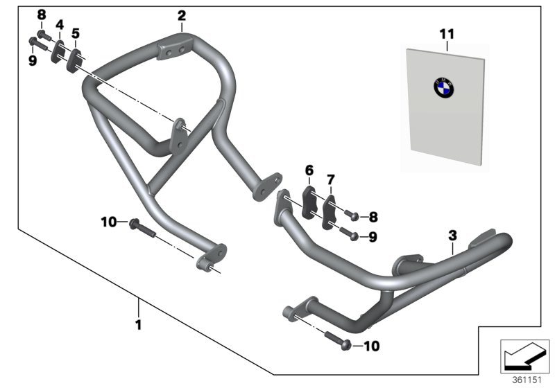 Engine protection bar