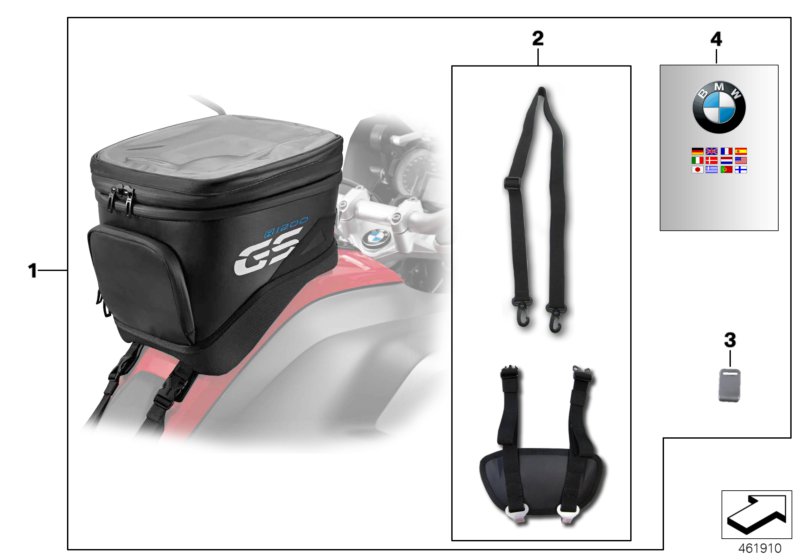 Tank bag, small