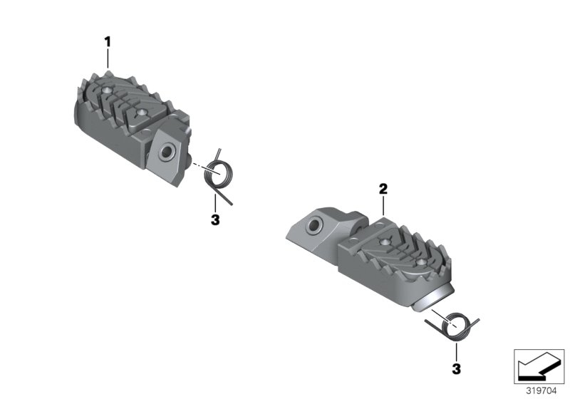 Footrest adjustable