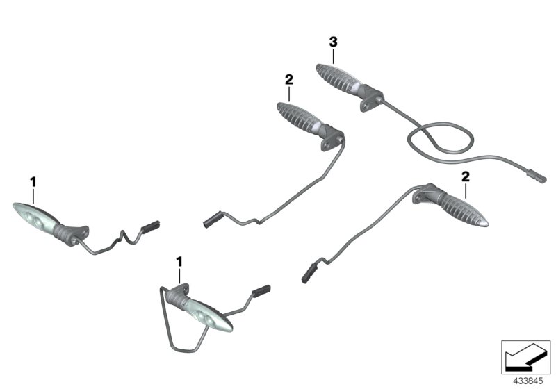 LED flashing turn indicators