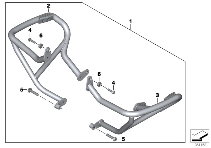 Engine protection bar