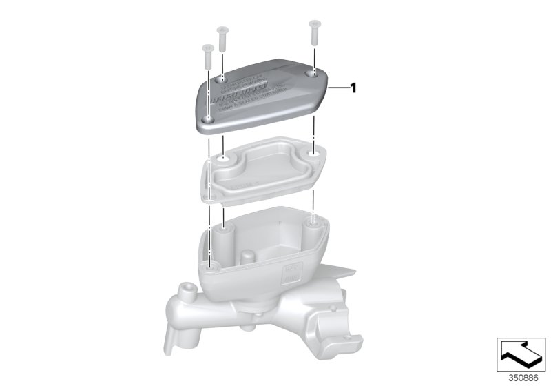 Cover, manual fitting,high-gloss chrome