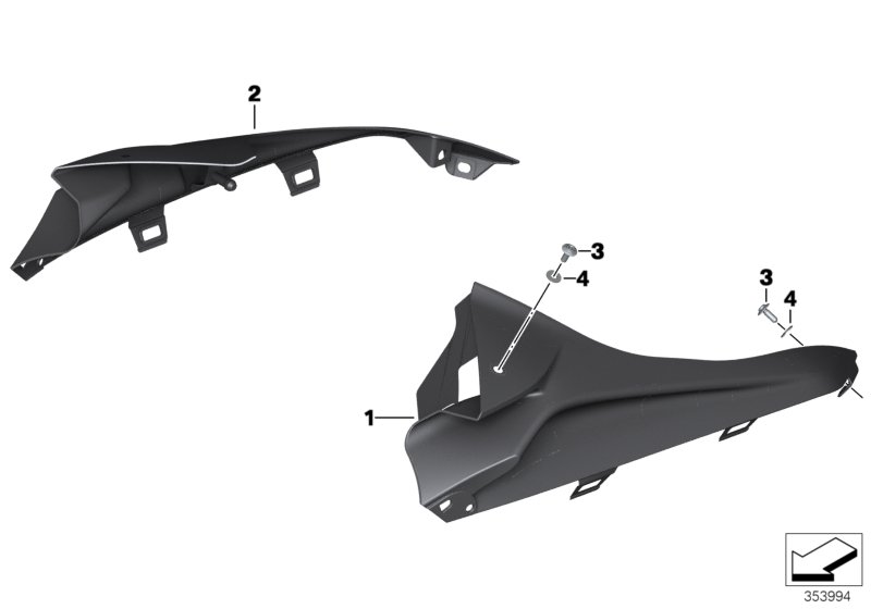 HP Carbon fairing side panel