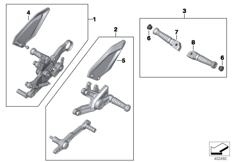 HP footrest system