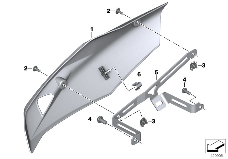 Engine spoiler