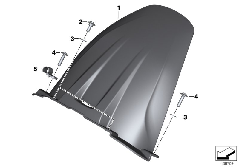 HP Carbon wheel cover, rear