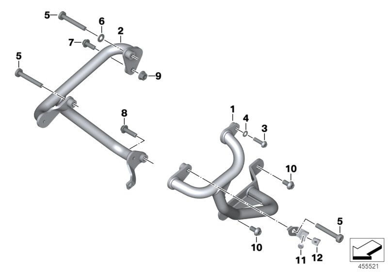 Engine protection bar
