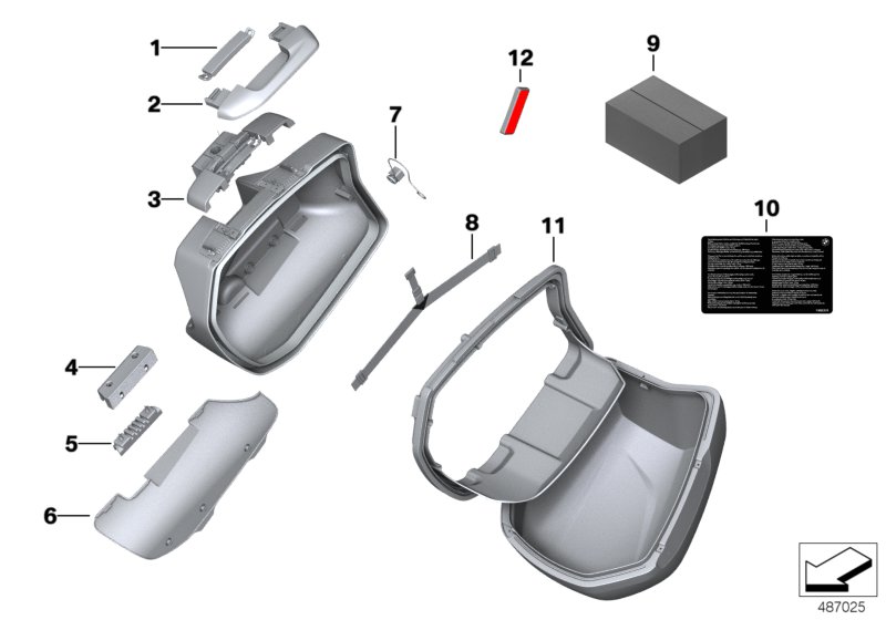 Single parts, touring case