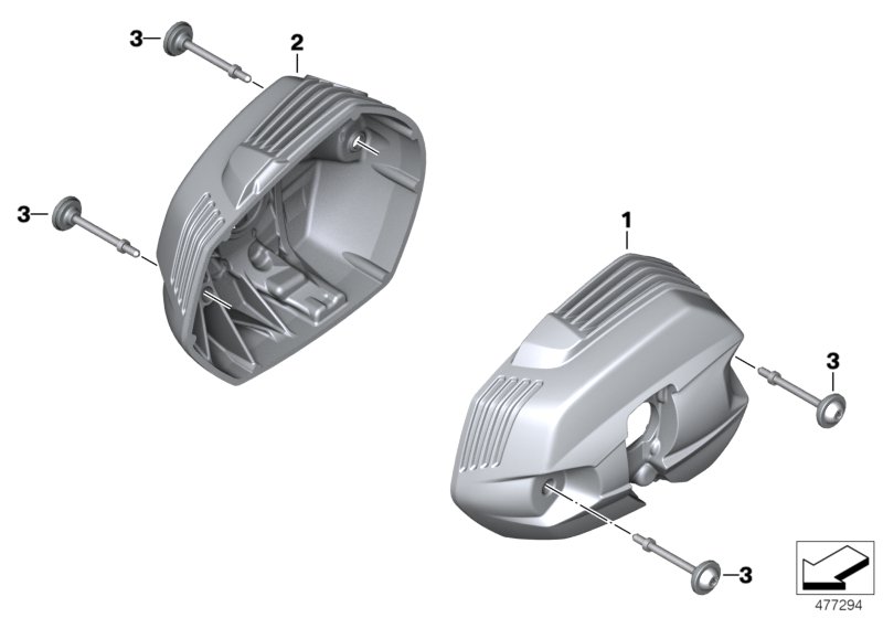 Cylinder head cover aluminium