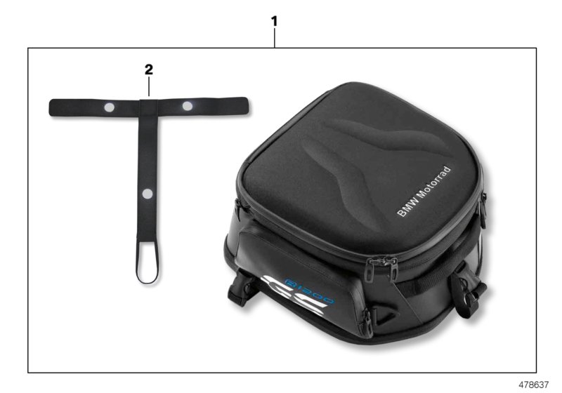 Bag, pillion seat