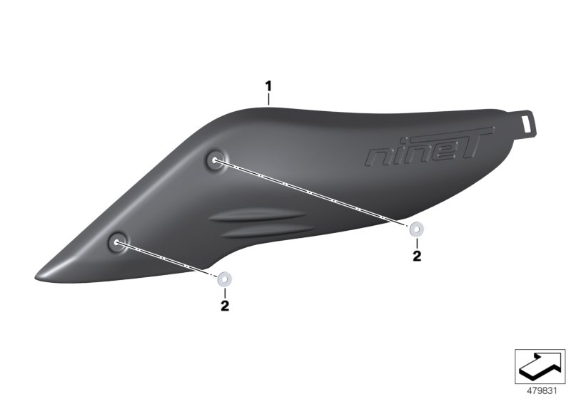 HP Carbon cover unfiltered-air snorkel