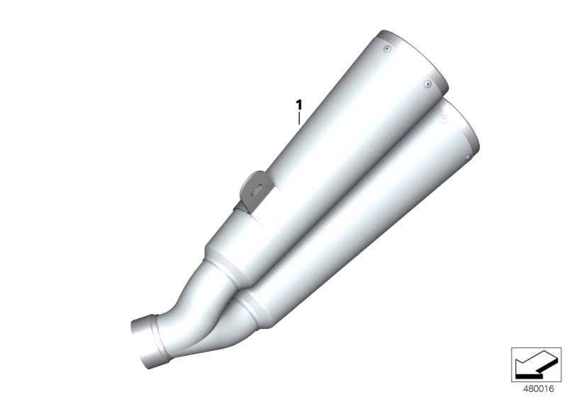 Rear silencer