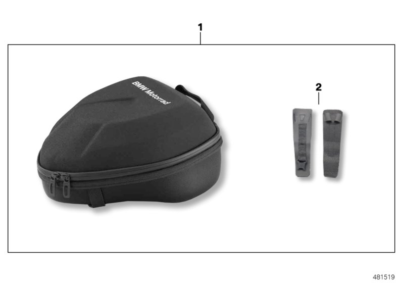 Bag, pillion seat