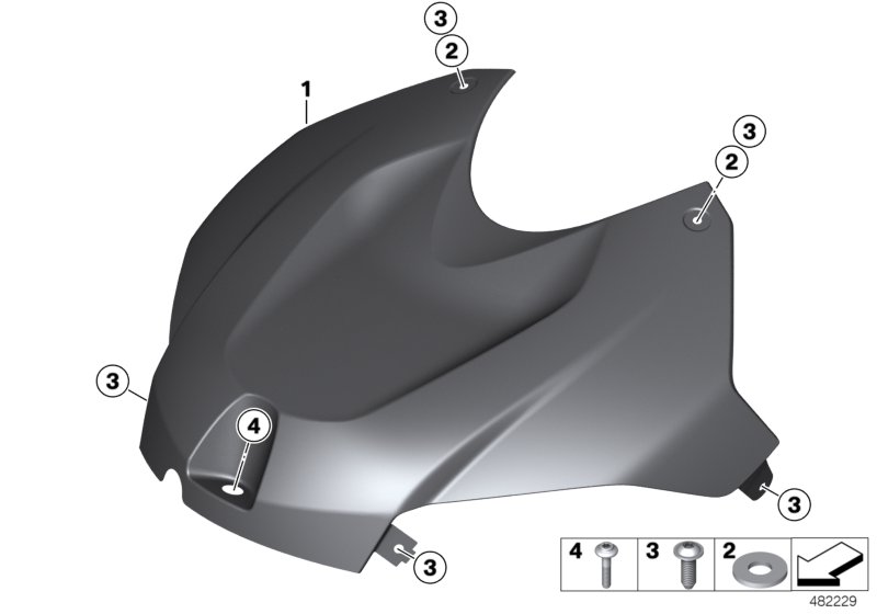 HP Carbon cover, intake silencer