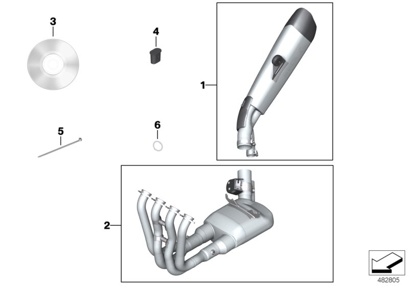 HP titanium exhaust system