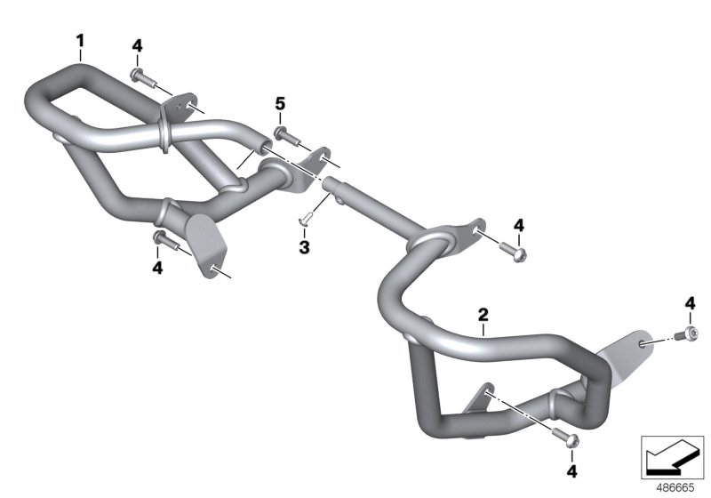 Engine protection bar