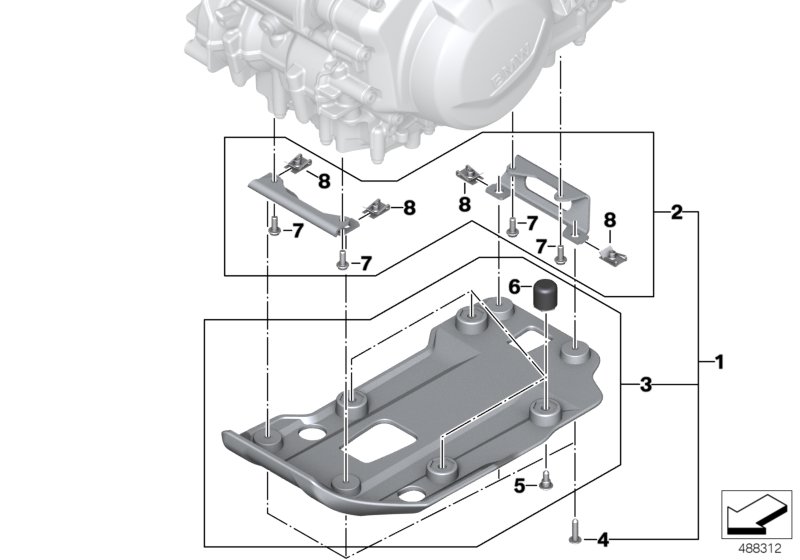 Engine guard, plastic