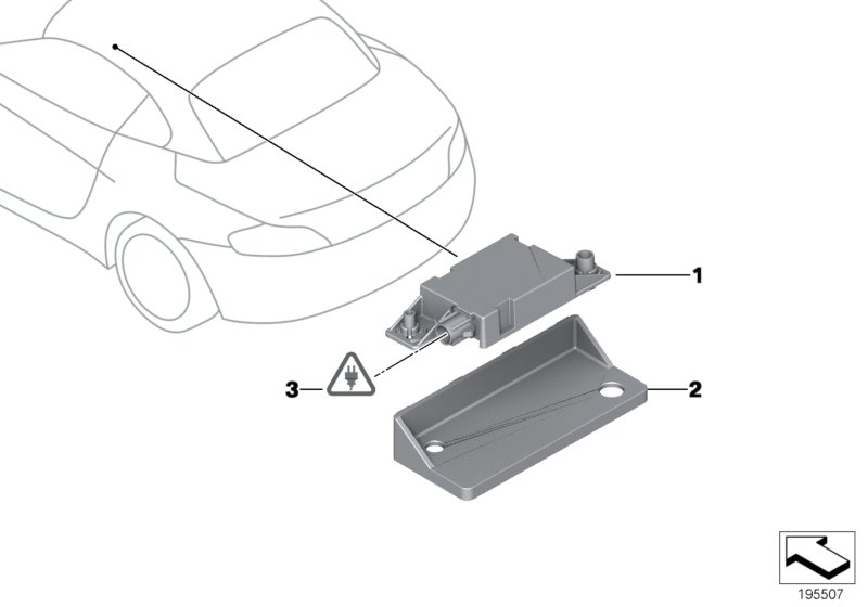 Single parts, telephone aerial