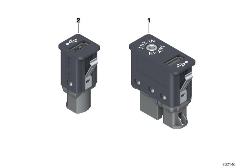 USB/AUX-IN socket