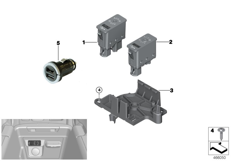 USB/AUX-IN socket