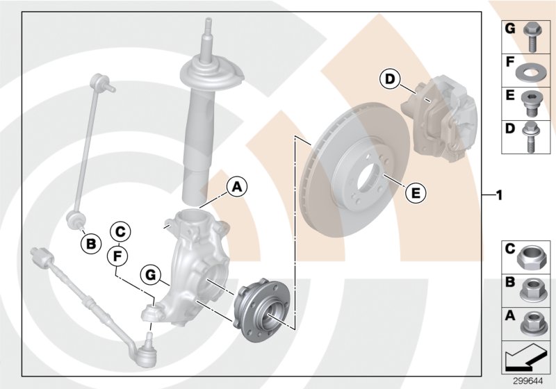 Kit, wheel bearing, front / Value Line