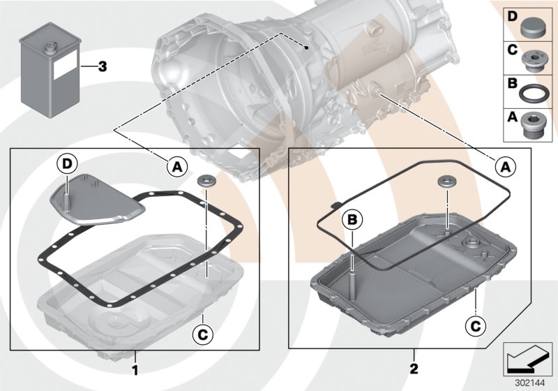 Fluid change kit, autom. transmission